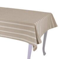 Tovaglia pop righe beige rettangolare cm140x240