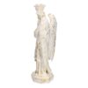 Angelo resina bianco oro con lanterna cm15x11h40