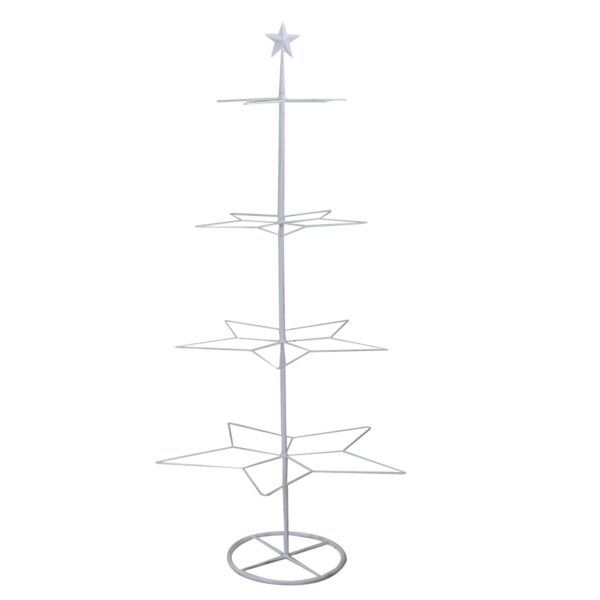 Albero espositore ferro bianco cm57x55h123