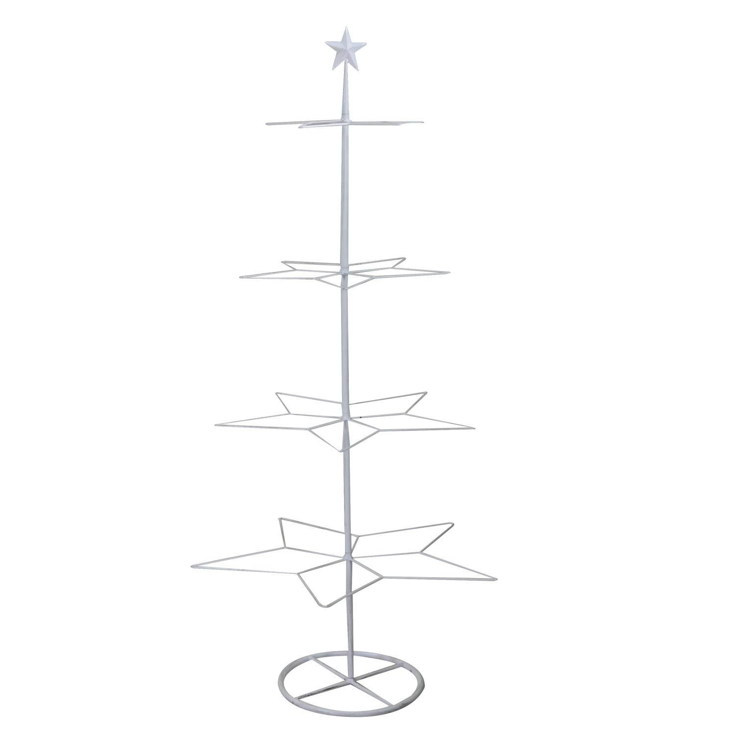 Albero espositore ferro bianco cm57x55h123