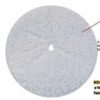 Copribase albero tessuto con pailette argento cm ø90
