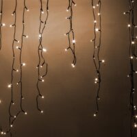 Luce tenda 400 led plastica bianco caldo cm 750