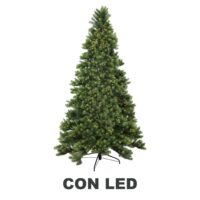 Albero monte Durando verde 1071 rami 370 LED cm ø107h180
