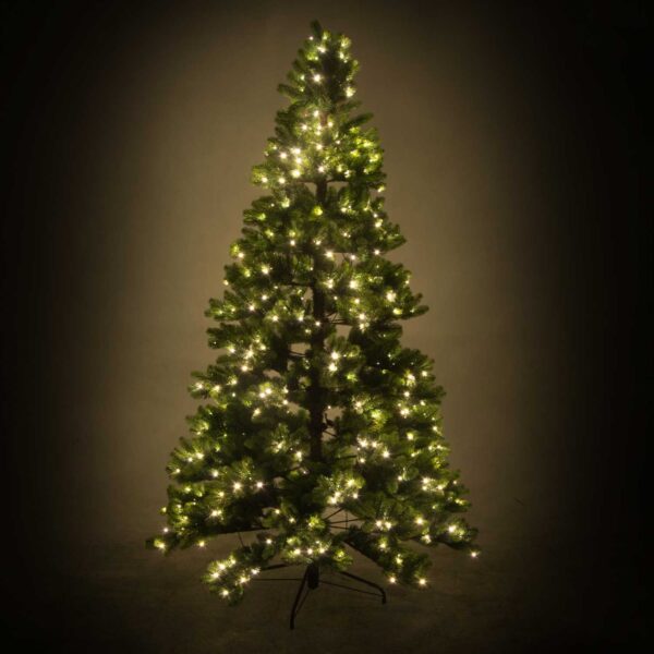Albero monte Durando verde 1071 rami 370 LED cm ø107h180