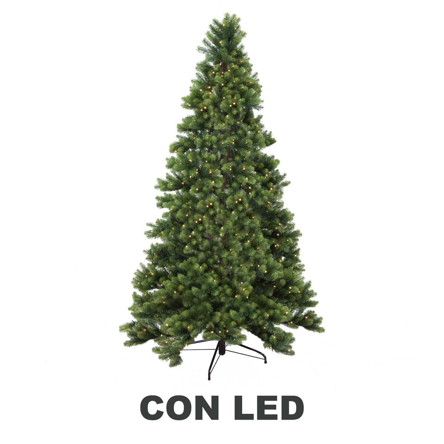 Albero monte Durando verde 1523 rami 470 LED cm ø119h210
