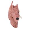 Fermaporta tessuto cane rosa cm 35x5h26