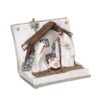 Presepe resina libro bianco cm12x10h10