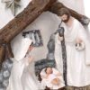 Presepe resina libro bianco cm12x10h10