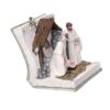 Presepe resina libro bianco cm12x10h10
