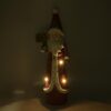 Babbo natale resina led rosso cm 19x14h55,5