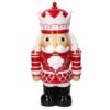 Soldatino resina bianco e rosso con ledcm26x18h48