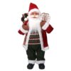 Babbo natale tessuto verde e rosso cmh80