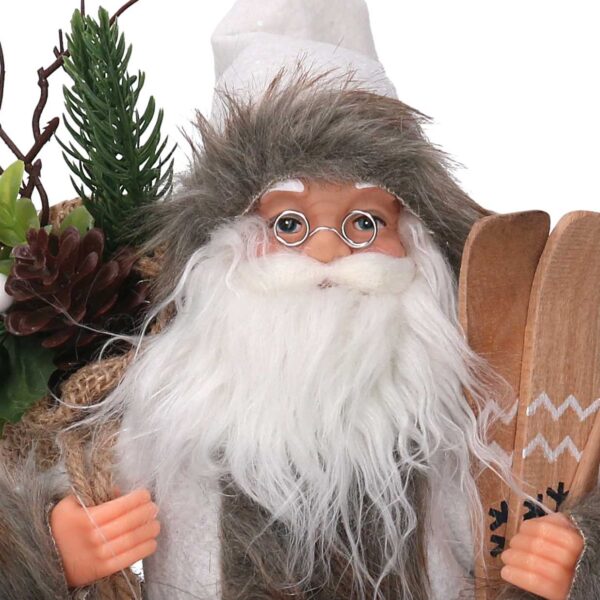 Babbo natale tessuto bianco cmh45