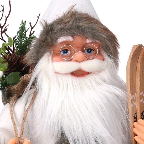 Babbo natale tessuto bianco cmh60