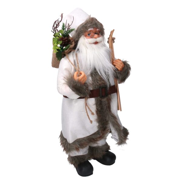 Babbo natale tessuto bianco cmh80