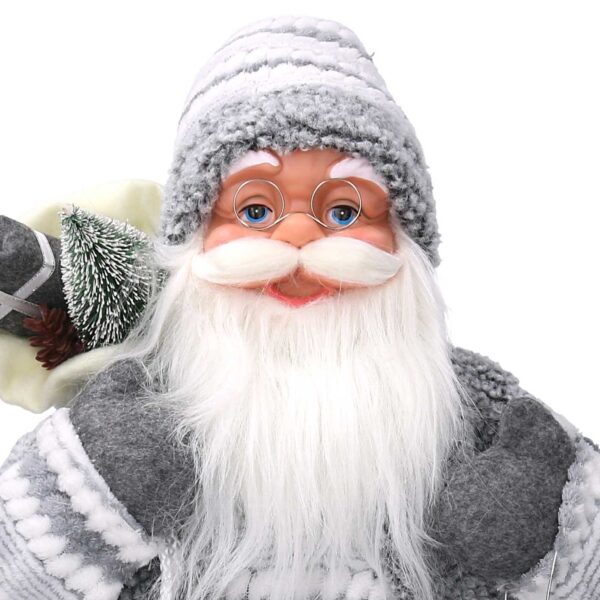 Babbo natale tessuto grigio cmh60