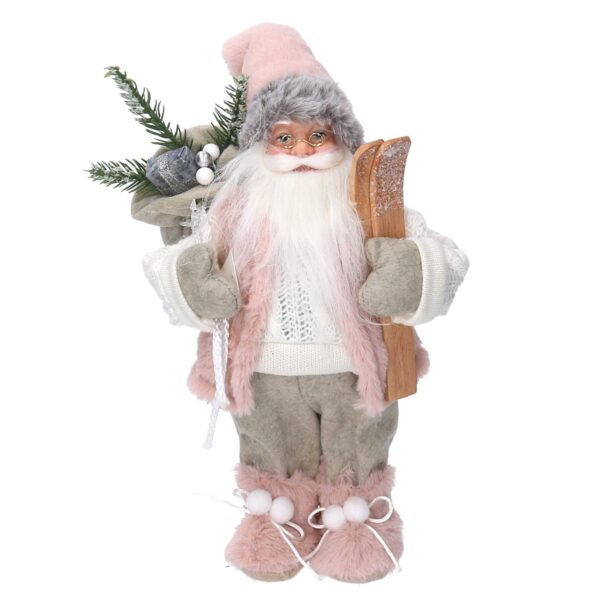 Babbo natale tessuto rosa cmh30