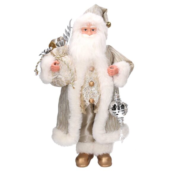 Babbo natale tessuto oro cmh45