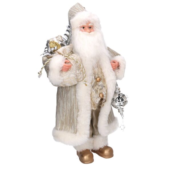 Babbo natale tessuto oro cmh45
