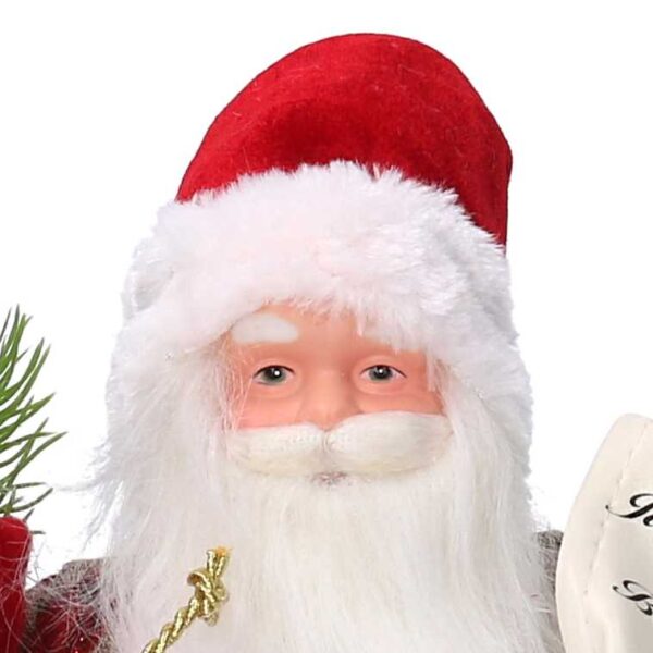 Babbo natale tessuto rosso con lista cmh30