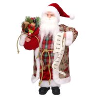 Babbo natale tessuto rosso con lista cmh45