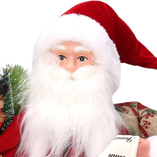 Babbo natale tessuto rosso con lista cmh45