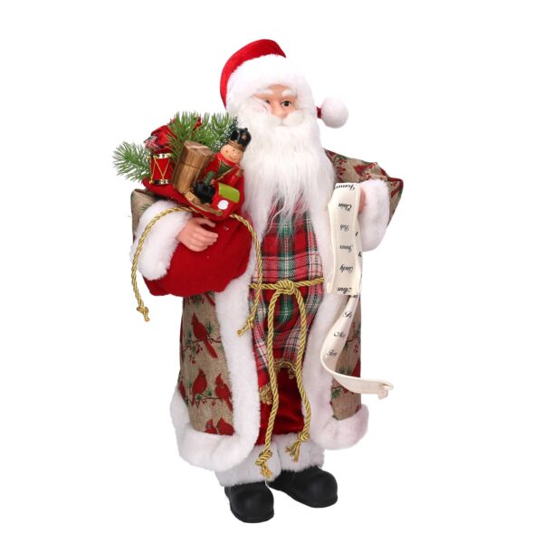 Babbo natale tessuto rosso con lista cmh45
