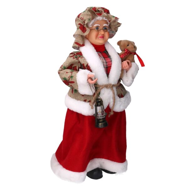 Babbo natale tessuto signora uccellinirosso cmh45