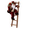 Babbo natale tessuto bordeaux su scala cmh45