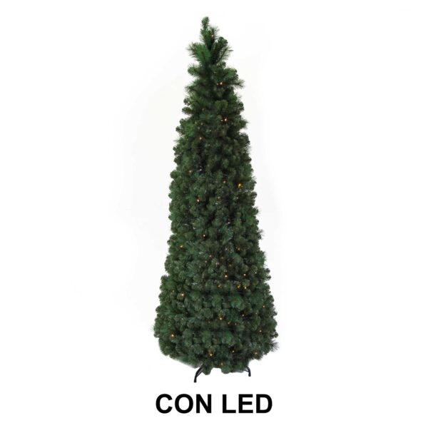 Albero pieghevole verde 793 rami 150 led cm ø74h180