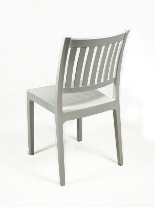 Sedia plastica stampata minerva bianca cm52x46h87