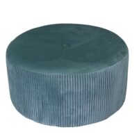Puff velluto verde salvia tondo cm ø56h28