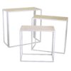 Colonnina metallo Lucilla 1-3 bianco rettangolare cm82x37h81