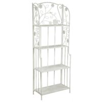 Scaffale metallo milena 4 piani bianco cm59x29h158