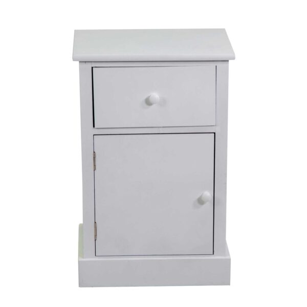 Mobiletto Eleonora cassettiera bianco 1anta + 1 cassetto cm38x28h58