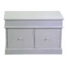 Mobiletto Eleonora cassapanca bianco 2 cassetti cm70x35h45