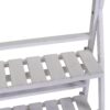 Scaffale legno 3 piani bianco cm68,5x40h132