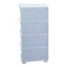 Mobiletto cassettiera 4 cassetti biancocm43x36,8h89,4