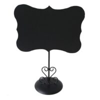 Lavagna metallo nero con supporto cm20x10h27,5