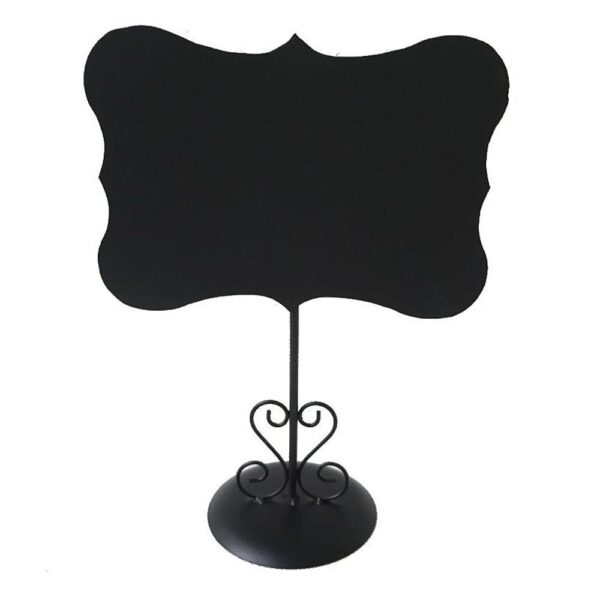 Lavagna metallo nero con supporto cm20x10h27,5