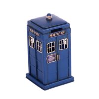Salvadanaio metallo police box cm12x12h23