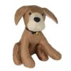 Fermaporta tessuto cane marrone cm30x20h30