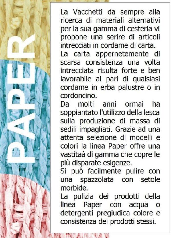 Cestone paper bianco 1-2 angol c/foderacm40x40h53