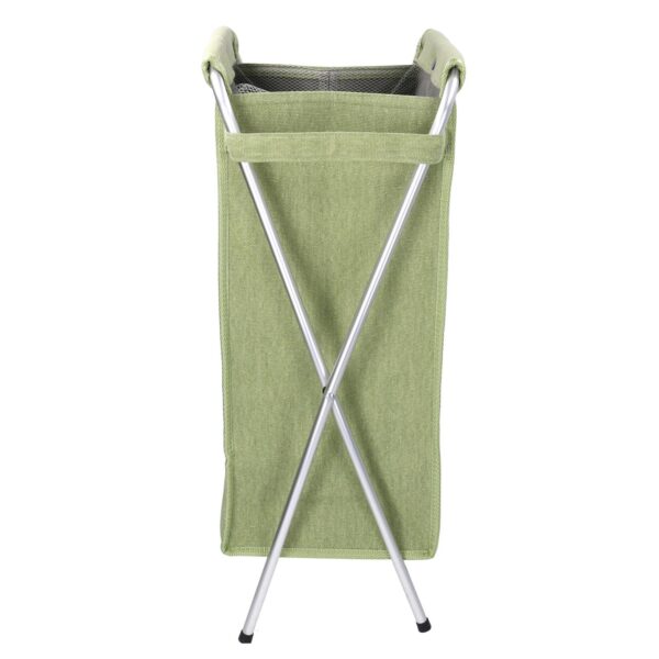 Cestone tessuto sacco verde pieghevole cm 29x33.5h66