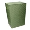 Cestone poliestere verde chiaro rettangolare cm40x30h53