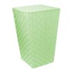 Cestone poliestere verde chiaro rettangolare cm40x30h53