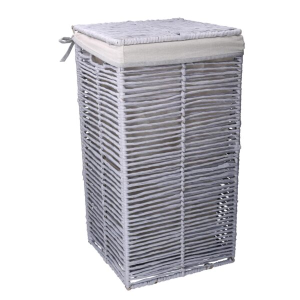 Cestone paper hilary grigio chiaro quadro pieghevole cm31x31h60