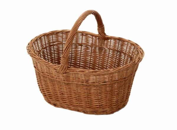Cesto portalegna vimini olanda 1-3 europeo ovale cm65xh31/52x44