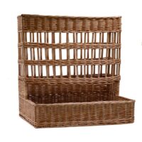 Cesta espositore vimini rettangolare cm46x43h12/58 - base cm45x43