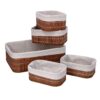 Cassetto bambu'+ cassetto bambù 1-2 2 pezzi cm 36x26h12